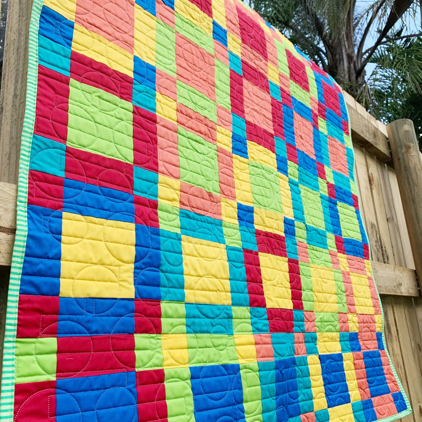 Puzzled Quilt - Rainbow