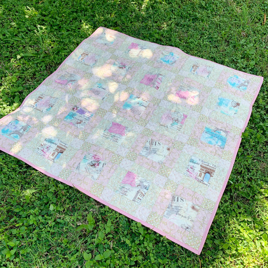 Puzzled Quilt - Pink
